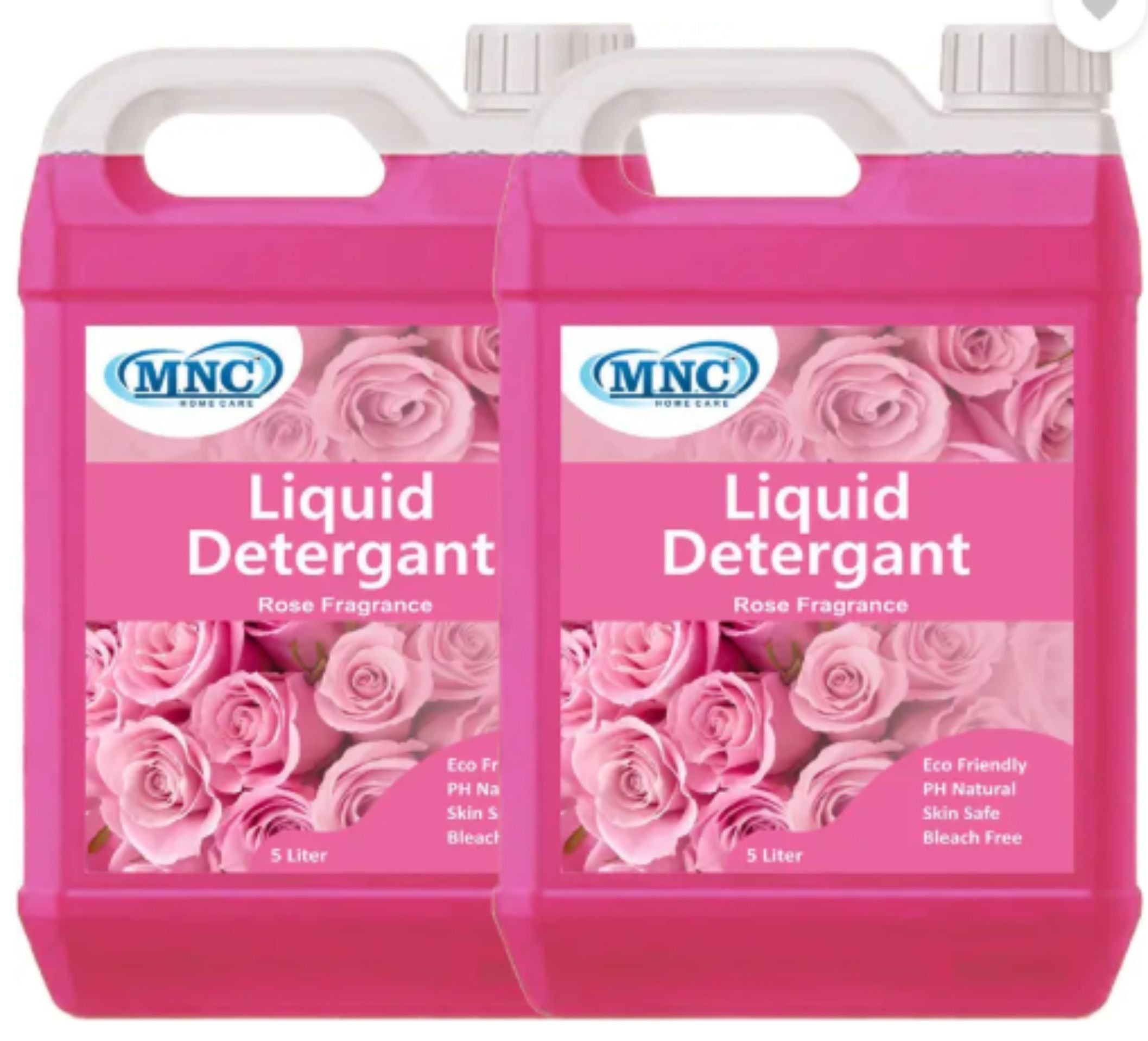 M&C liquid detergent pink for all type of cloth, top and front load machine (10 L) Rose Liquid Detergent (2 x 5 L)