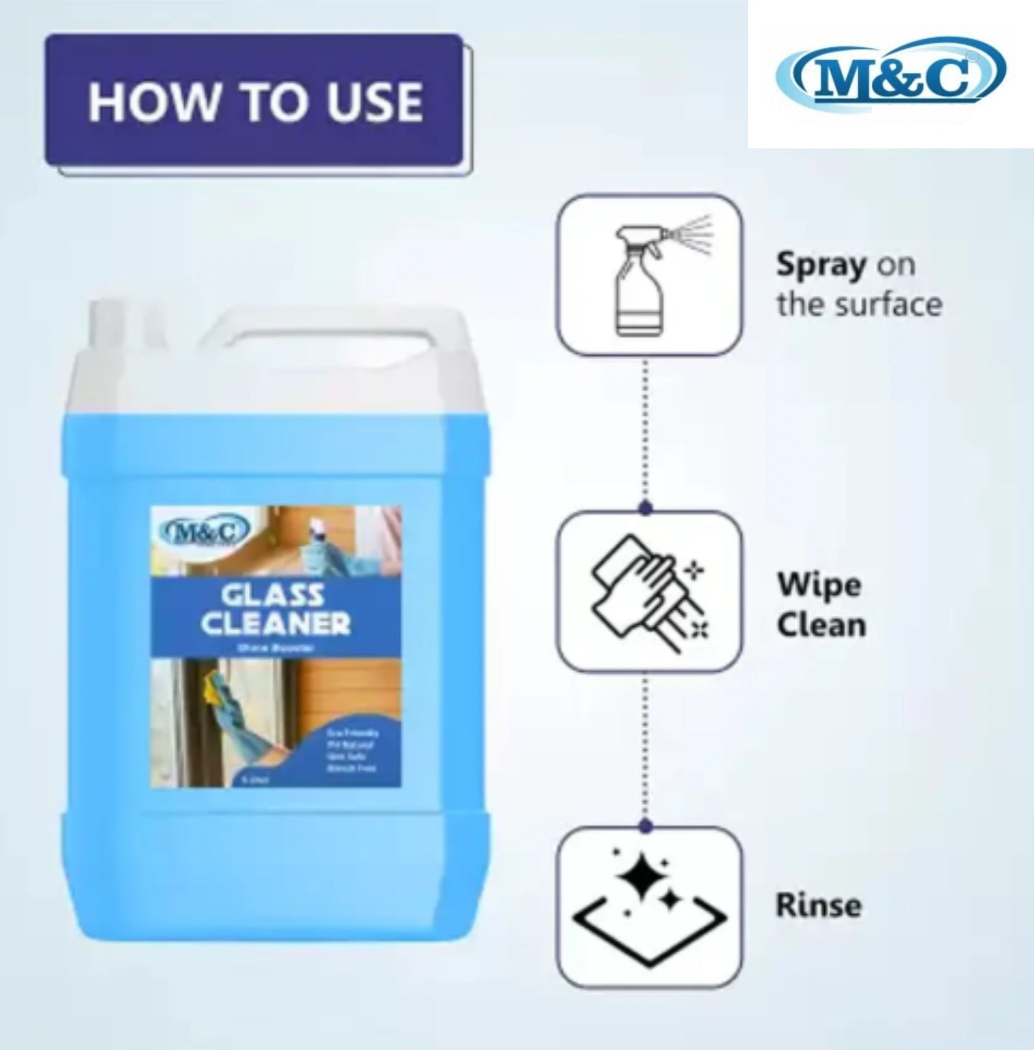 M&C Premium liquied Detergent N144 Citrus Liquid Detergent (4.5 L)