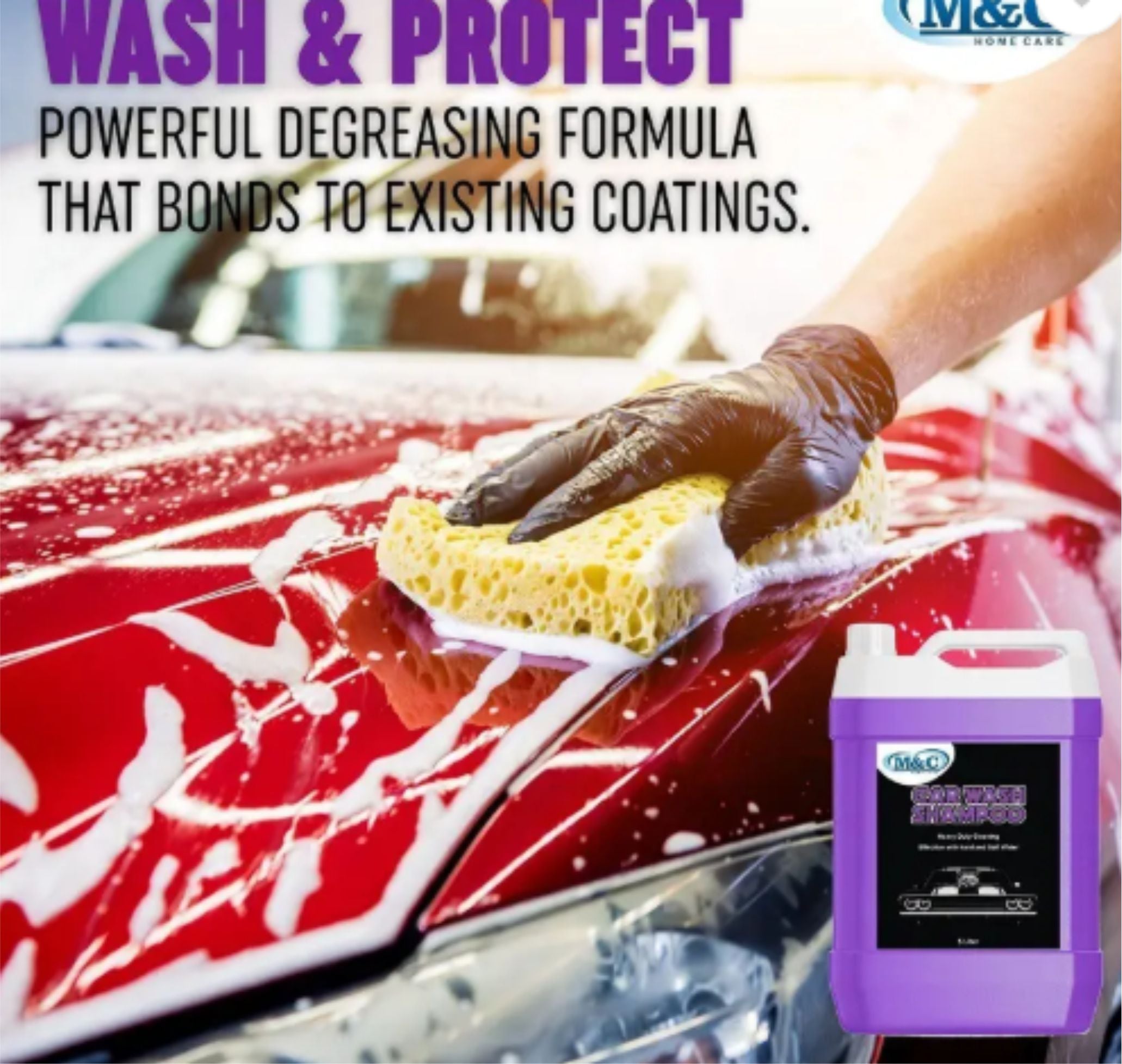 M&C High Foam Car Shampoo Car Washing Liquid(5L+5L) Car Washing Liquid (10000 ml)