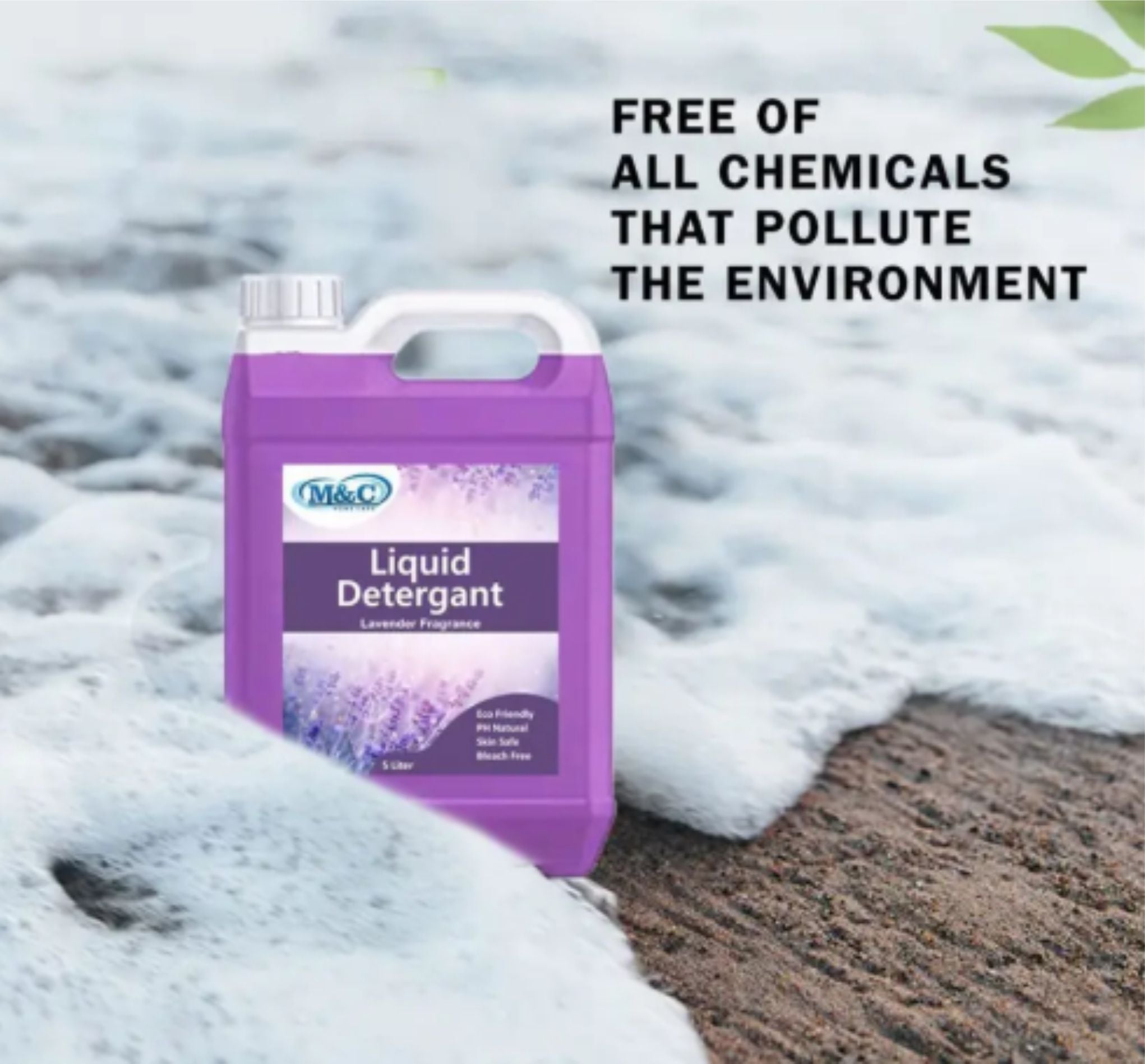 M&C Premium liquied Detergent N82 Lavender Liquid Detergent (5 L)